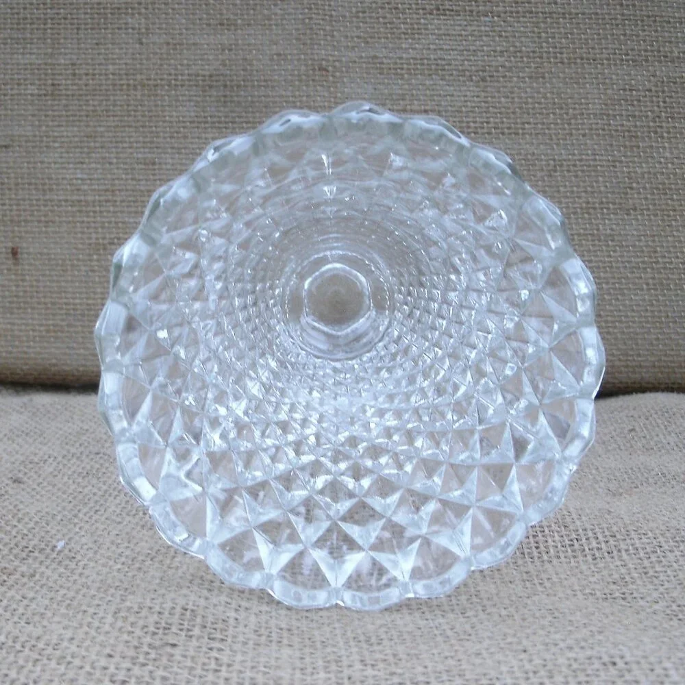 Vintage Indiana Glass Diamond Point Vase